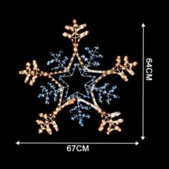 Christmas Snowflake Rope Light Display -Christmas Lights Store 101599 965123 F