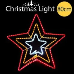 Three Colour Christmas Star Light Display With Controller - 6m 9 Three Colour Christmas Star Light Display With Controller - 6m -Christmas Lights Store 101601 1451831 HD