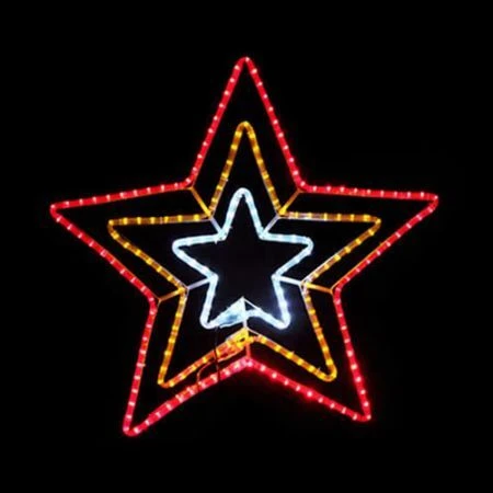 Three Colour Christmas Star Light Display With Controller - 6m 2 Three Colour Christmas Star Light Display With Controller - 6m - Image 2