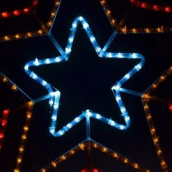 Three Colour Christmas Star Light Display With Controller - 6m 13 Three Colour Christmas Star Light Display With Controller - 6m -Christmas Lights Store 101601 965119 HD