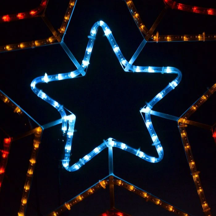 Three Colour Christmas Star Light Display With Controller - 6m 7 Three Colour Christmas Star Light Display With Controller - 6m - Image 7