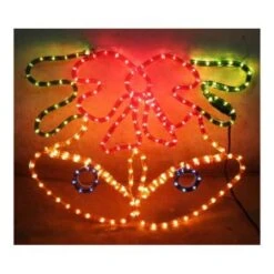 Christmas Bells With Bow Light Display