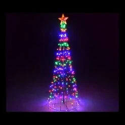 Giant Multi-Colour LED Christmas Tree -2.2M -Christmas Lights Store 101641 1383353 HD