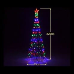 Giant Multi-Colour LED Christmas Tree -2.2M -Christmas Lights Store 101641 1383355 HD