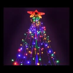 Giant Multi-Colour LED Christmas Tree -2.2M -Christmas Lights Store 101641 1383361 HD