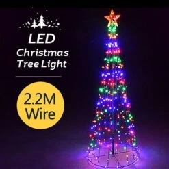 Giant Multi-Colour LED Christmas Tree -2.2M -Christmas Lights Store 101641 1383363 HD