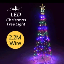 Giant Multi-Colour LED Christmas Tree -2.2M