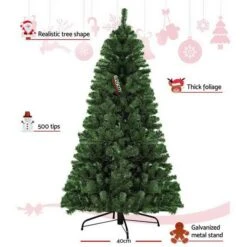 Jingle Jollys 1.8M 6FT Christmas Tree Decoration Home Decor 500 Tips Green -Christmas Lights Store 101655 1502025 HD
