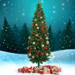 Jingle Jollys Christmas Tree 1.8M Xmas Trees Green Decorations 300 Tips -Christmas Lights Store 101659 1502061 HD