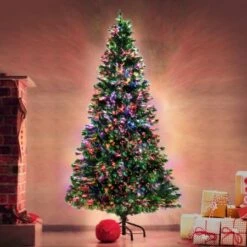 Fibre Optic LED Xmas Christmas Tree 6Ft 300 Branches -Christmas Lights Store 101669 2009701 F