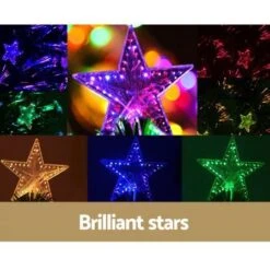 Jingle Jollys 2.1M 7FT LED Christmas Tree Optic Fiber Multi Colour Lights -Christmas Lights Store 102075 2376061 F
