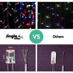 Jingle Jollys 800 LED Christmas Icicle Lights - Mutlicolour 13 Jingle Jollys 800 LED Christmas Icicle Lights - Mutlicolour -Christmas Lights Store 102097 2257729 F