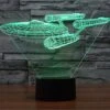 LUD Star Wars Warship Touch 3D LED Night Light 7 Colorful Decoration Christmas Light