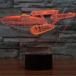 LUD Star Wars Warship Touch 3D LED Night Light 7 Colorful Decoration Christmas Light -Christmas Lights Store 123997 746855 F