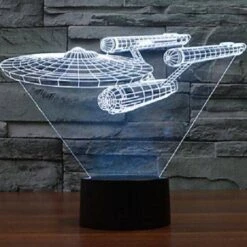 LUD Star Wars Warship Touch 3D LED Night Light 7 Colorful Decoration Christmas Light -Christmas Lights Store 123997 746859 F