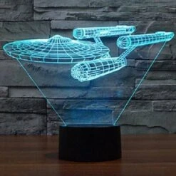 LUD Star Wars Warship Touch 3D LED Night Light 7 Colorful Decoration Christmas Light -Christmas Lights Store 123997 746861 F