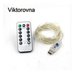 10m 100LED Copper Wire Dimmable USB LED Fairy String Lights Remote Control Christmas Lights -Christmas Lights Store 149057 939145 F