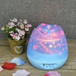 Portable Starry Sky Rose Buds USB LED Projector Night Light Christmas Gift -Christmas Lights Store 149629 944691 F