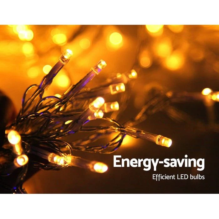 Christmas 600 LED Curtain Lights - Warm Yellow 6 Christmas 600 LED Curtain Lights - Warm Yellow - Image 6