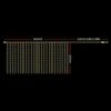 Christmas 600 LED Curtain Lights - White