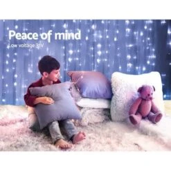 Christmas 600 LED Curtain Lights - White -Christmas Lights Store 152335 1904603 F