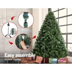 Jingle Jollys 2.1M 7FT Christmas Tree Decoration Home Decor 1250 Tips Green -Christmas Lights Store 153621 1503399 HD