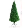 Jingle Jollys 2.4M 8FT LED Christmas Tree Optic Fiber Multi Colour Lights