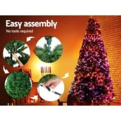 Jingle Jollys 2.4M 8FT LED Christmas Tree Optic Fiber Multi Colour Lights -Christmas Lights Store 153631 2086225 F