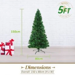 Fibre Optic LED Xmas Christmas Tree 5Ft 213 Branches -Christmas Lights Store 154189 2009653 F