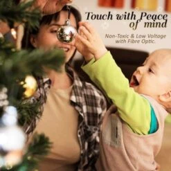 Fibre Optic LED Xmas Christmas Tree 6Ft 300 Branches + Bauble Balls -Christmas Lights Store 154197 2009705 F