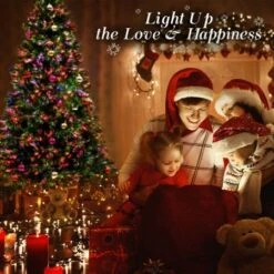 Fibre Optic LED Xmas Christmas Tree 6Ft 300 Branches + Bauble Balls -Christmas Lights Store 154197 2009723 F