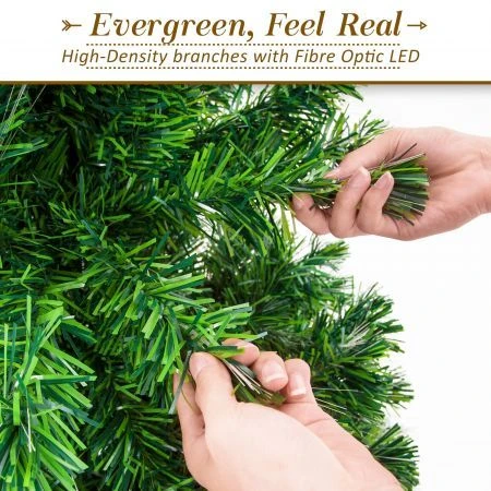 Fibre Optic LED Xmas Christmas Tree 7Ft 450 Branches + Bauble Balls 5 Fibre Optic LED Xmas Christmas Tree 7Ft 450 Branches + Bauble Balls - Image 5