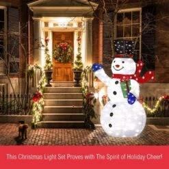 3D Christmas Snowman LED Light - White -Christmas Lights Store 159723 1062711 HD