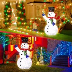3D Christmas Snowman LED Light - White -Christmas Lights Store 159723 1062727 HD