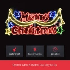 LED Merry Christmas Rope Lights - Colorful 14 LED Merry Christmas Rope Lights - Colorful -Christmas Lights Store 159725 1457771 HD