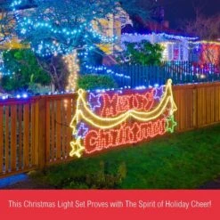LED Merry Christmas Rope Lights - Colorful 13 LED Merry Christmas Rope Lights - Colorful -Christmas Lights Store 159725 1457773 HD