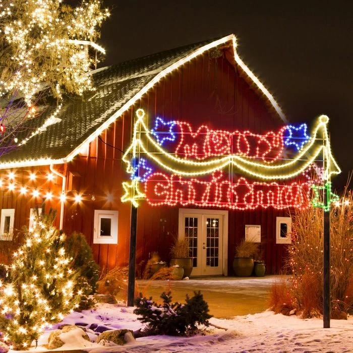 LED Merry Christmas Rope Lights - Colorful 2 LED Merry Christmas Rope Lights - Colorful - Image 2