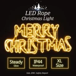 LED Merry Christmas Rope Lights