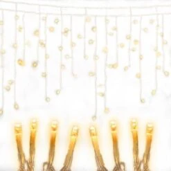 Jingle Jollys 500 LED Solar Powered Christmas Icicle Lights 20M Outdoor Fairy String Party Warm White 9 Jingle Jollys 500 LED Solar Powered Christmas Icicle Lights 20M Outdoor Fairy String Party Warm White -Christmas Lights Store 160995 2257737 F