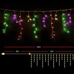 Jingle Jollys 500 LED Christmas Icicle Lights 20M Outdoor Fairy String Party Wedding Multicolour 13 Jingle Jollys 500 LED Christmas Icicle Lights 20M Outdoor Fairy String Party Wedding Multicolour -Christmas Lights Store 160999 1382935 HD