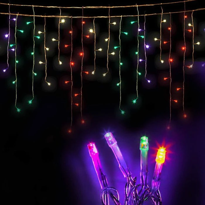 Jingle Jollys 500 LED Christmas Icicle Lights 20M Outdoor Fairy String Party Wedding Multicolour 2 Jingle Jollys 500 LED Christmas Icicle Lights 20M Outdoor Fairy String Party Wedding Multicolour - Image 2