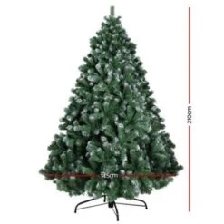 Jingle Jollys Christmas Tree 2.1M Xmas Trees Decorations Snowy 1250 Tips -Christmas Lights Store 168393 1361313 F