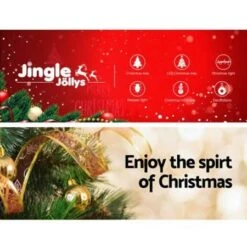 Jingle Jollys 8FT Christmas Snow Tree -Christmas Lights Store 168395 1361275 F