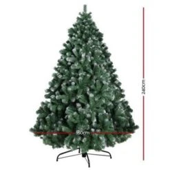 Jingle Jollys 8FT Christmas Snow Tree -Christmas Lights Store 168395 1361277 F