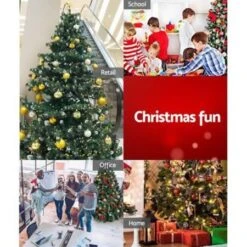 Jingle Jollys 8FT Christmas Snow Tree