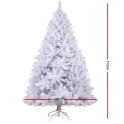 Jingle Jollys Christmas Tree 2.1M Xmas Trees Decorations White 1000 Tips -Christmas Lights Store 168497 1361127 F