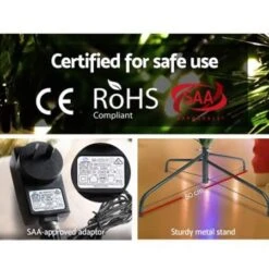 Jingle Jollys 7FT Christmas Tree With LED Lights - Warm White -Christmas Lights Store 168509 1361257 F