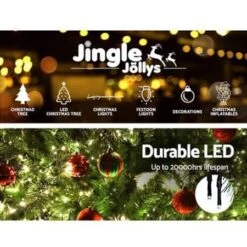 Jingle Jollys 7FT Christmas Tree With LED Lights - Warm White
