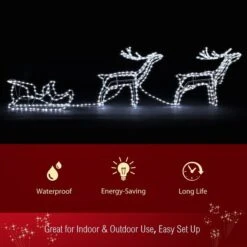 New 3D Reindeer Sleigh Motif Christmas Lights 22M LED Rope Xmas Decoration Outdoor Home Display 16 New 3D Reindeer Sleigh Motif Christmas Lights 22M LED Rope Xmas Decoration Outdoor Home Display -Christmas Lights Store 185713 1384141 HD