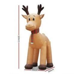 Jingle Jollys 5M Christmas Inflatable Reindeer Giant Deer Air-Power Light Inside -Christmas Lights Store 186277 2251167 F